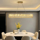 Axyaa Crystal Chandelier Pendant Light for Living and Dining Room