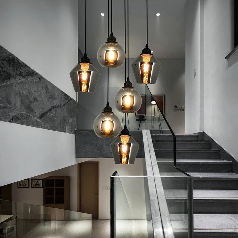 Axyaa Stainless Steel LED Chandelier Lights for Nordic Home Decor