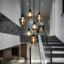 Axyaa Stainless Steel LED Chandelier Nordic Pendant Light for Dining Room & Living Room