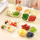 Axyaa Dried Fruit Plate Snack Dish Candy Nuts Plastic Tray Dessert Trays