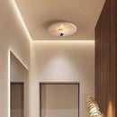 Axyaa Wabi Sabi Travertine Ceiling Light: Nordic Stone LED Chandelier for Home Decor