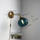 Axyaa Vintage LED Wall Light with Pull Chain Switch for Indoor Use