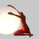 Axyaa Humanoid LED Table Lamp, Modern Floor Lighting for Bedroom and Living Room