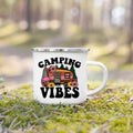 Axyaa Enamel Camping Coffee Handle Cup Nature Hiking Water Tea Mug