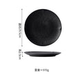 Axyaa Matte Striped Ceramic Plate Set for Molecular Cuisine Tableware