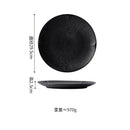 Axyaa Matte Striped Ceramic Plate Set for Molecular Cuisine Tableware