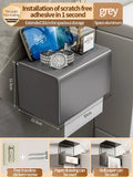 Axyaa Toilet Tissue Box: Wall Mounted Bathroom Paper Storage Rack