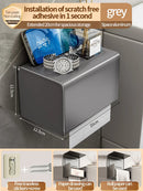 Axyaa Toilet Tissue Box: Wall Mounted Bathroom Paper Storage Rack