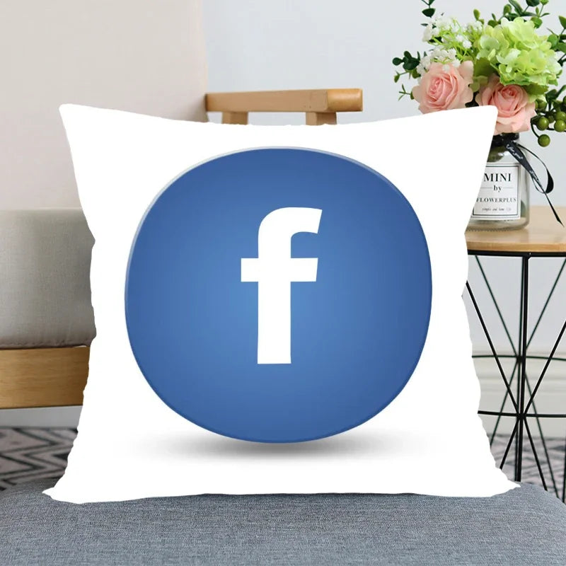 Axyaa Satin Soft Pillowcase for Home Decor 45x45cm Square Zipper Pillow Cover