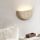 Axyaa Wabi-Sabi Stone Wall Lamp for Retro Living Room Ambiance