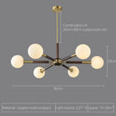 Axyaa Antique Copper Walnut Pendant Lamp for Living Room, Bedroom, Dining Hall