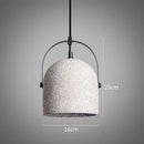 Axyaa Cement Pendant Chandelier with Switch Control, Modern Nordic Loft Style, E27 Base