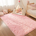 Pink Carpet Modern Living Room Sofa Area Rugs from Axyaa