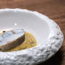 Axyaa Irregular Ceramic Deep Plate Salad Dessert Soup Molecular Cuisine Specialty Tableware