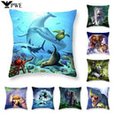 Ocean Animal Cushion Cover by Axyaa: Soft, Fashionable Home Decor Pillowcase 45*45cm