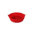 Axyaa Silicone Air Fryer Baking Tray: Circular, Foldable, High Temperature Resistant, Easy to Clean