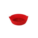 Axyaa Silicone Air Fryer Baking Tray: Circular, Foldable, High Temperature Resistant, Easy to Clean