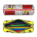 Axyaa Mickey Mouse Minnie Leather Pencil Case: Big Capacity Student School Gift