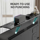Axyaa Monitor Rack TV Shelf Screen Bracket Storage Stand for Router & Remote