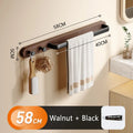Axyaa Bathroom Towel Rack with Hook | Space Aluminum Towel Rod & Shelf