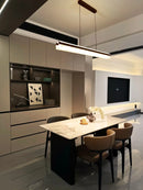 Axyaa LED Pendant Lights: Minimalist Chandelier for Dining Room and Living Room