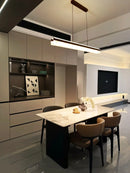 Axyaa Minimalist LED Cord Pendant Chandelier for Restaurant Living Room Indoor Lighting