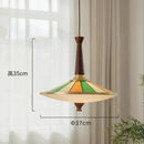 Axyaa Wooden Copper Pendant Lamp for Home Decor