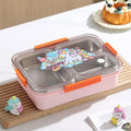 Axyaa Stainless Steel Bento Lunchbox with Compartments for Adults and Kids