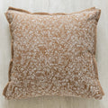 Axyaa Orange Garden Leaves Jacquard Cushion Cover, 45x45cm