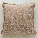 Axyaa Orange Garden Leaves Jacquard Cushion Cover, 45x45cm