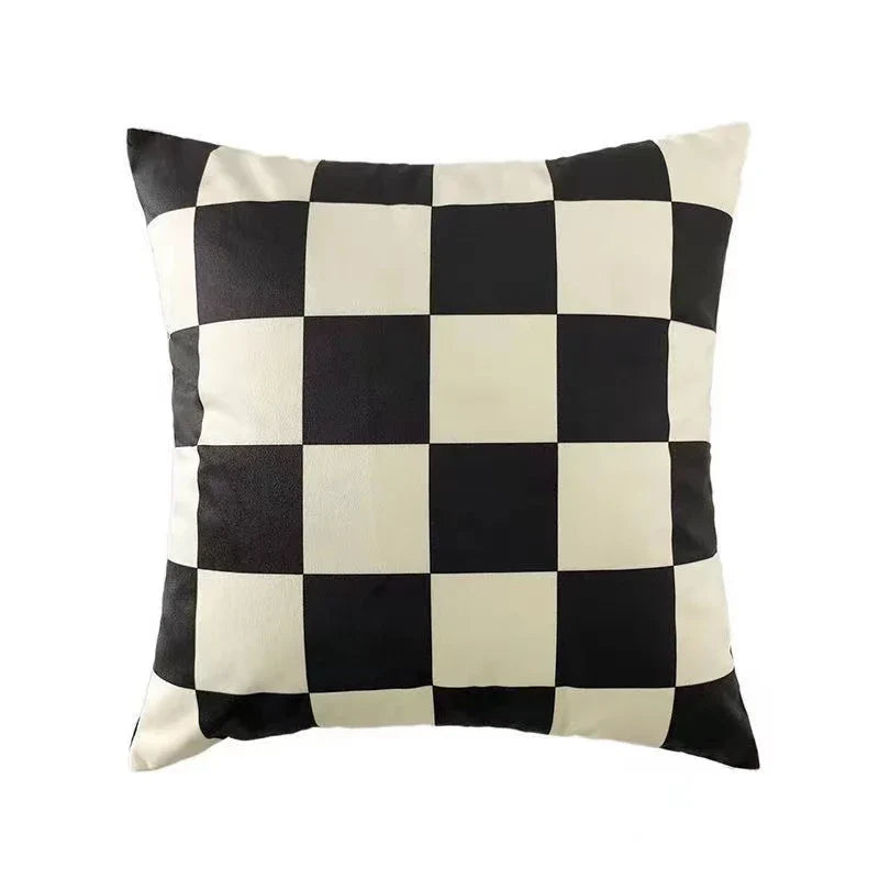 Axyaa Velvet Sofa Pillow Case Soft Fluffy Cushion Cover Modern Simple Style