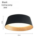 Axyaa Designer Wood Grain Ceiling Pendant Lamp for Living Room LED Lighting Fixtures