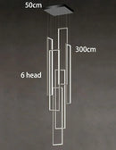 Axyaa Modern LED Pendant Chandeliers for Staircase Living Room Lighting