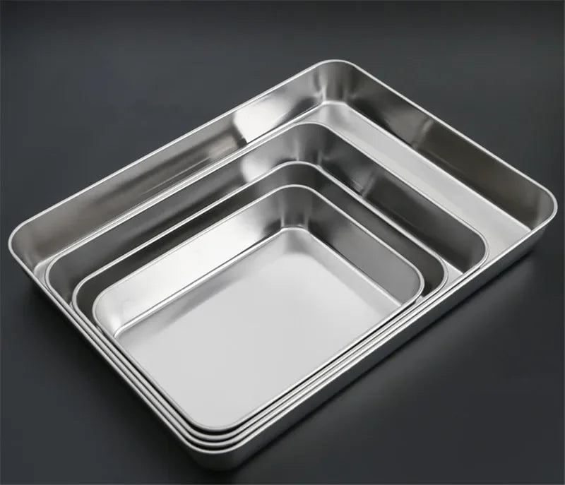 Axya 304 Stainless Steel Baking Tray with Removable Cooling Rack