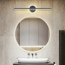 Axyaa LED Mirror Lamp Wall Light Black Gold Strip Fixture for Bathroom Toilet