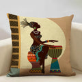 Axyaa African Ladies Decorative Pillow Case for Fashionable Home Decor