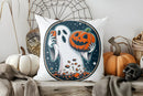 Axyaa Halloween Witch Pumpkin Candles Decor Pillow Cover for Sofa Bedroom Car