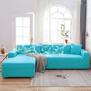 Axyaa Solid Color Waterproof Sofa Cover, Elastic Fabric, Full Bag Design