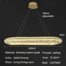 Axyaa Luxury Crystal Chandeliers for Home Villa Lighting in Living Dining Room
