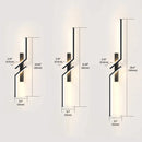Axyaa LED Wall Lamp: Minimalist Bedroom Sconce for Living Room Background Lighting
