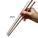 Axyaa Mahogany Wood Chopsticks Set - High-grade, Anti-slip, Anti-mould - 10 Pairs