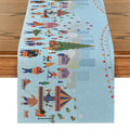 Axyaa Christmas Farmhouse Table Runner Holiday Decor Party Wedding