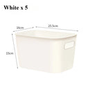Axyaa Set of 10 Plastic Storage Boxes for Home Organization