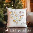 Axyaa Merry Christmas Patterned Cushion Covers - Sofa, Bedroom, Car Pillow Cover