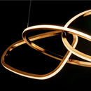 Axyaa Maillon Rose Gold Pendant Light - Minimalist Designer LED Ring Light