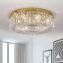 Axyaa Luxury Crystal Ceiling Chandelier LED Pendant Light for Home Decor