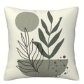 Axyaa Geometric Leaf Pattern Pillowcase: Minimalist Bohemian Decor, Soft and Stylish Sofa Cushion Cover
