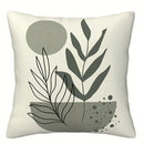 Axyaa Geometric Leaf Pattern Pillowcase: Minimalist Bohemian Decor, Soft and Stylish Sofa Cushion Cover