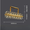 Axyaa Colorful Crystal Chandelier Modern Luxury Living Room Pendant Lamp