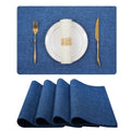 Axyaa Cotton Linen Nordic Table Rug Placemats - Non-Slip Dining Table Mat